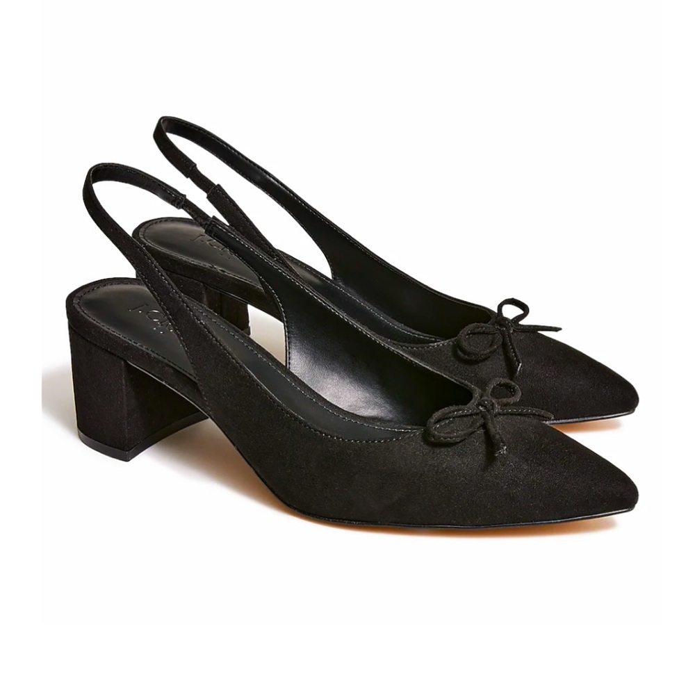 J. Crew Factory Slingback Bow Heels *NWT*